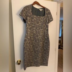 Size 14 Banana Republic lace-covered short-sleeved dress.  Never worn.